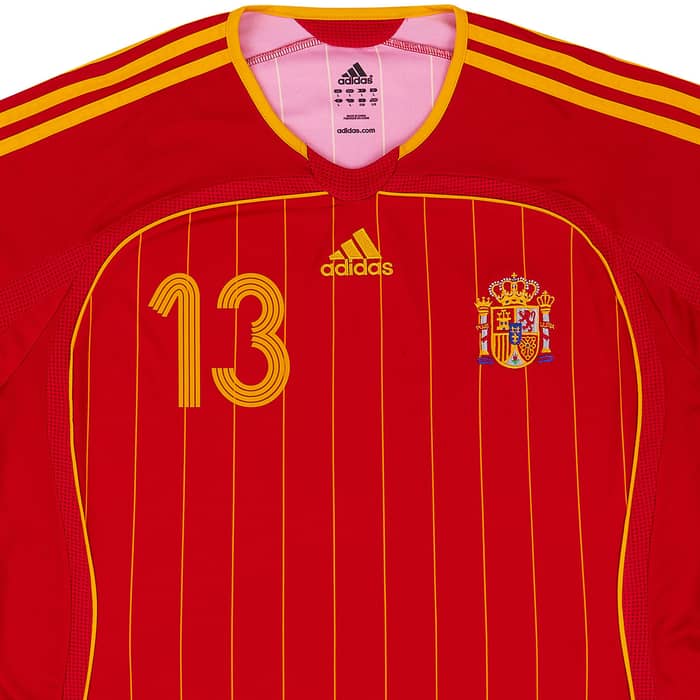 2006-08 Spain Home Shirt A.Iniesta #13