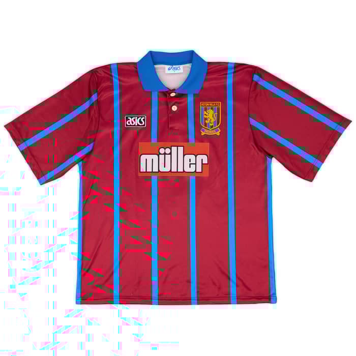 1993-95 Aston Villa Home Shirt McGrath #5 - 8/10 - (L)