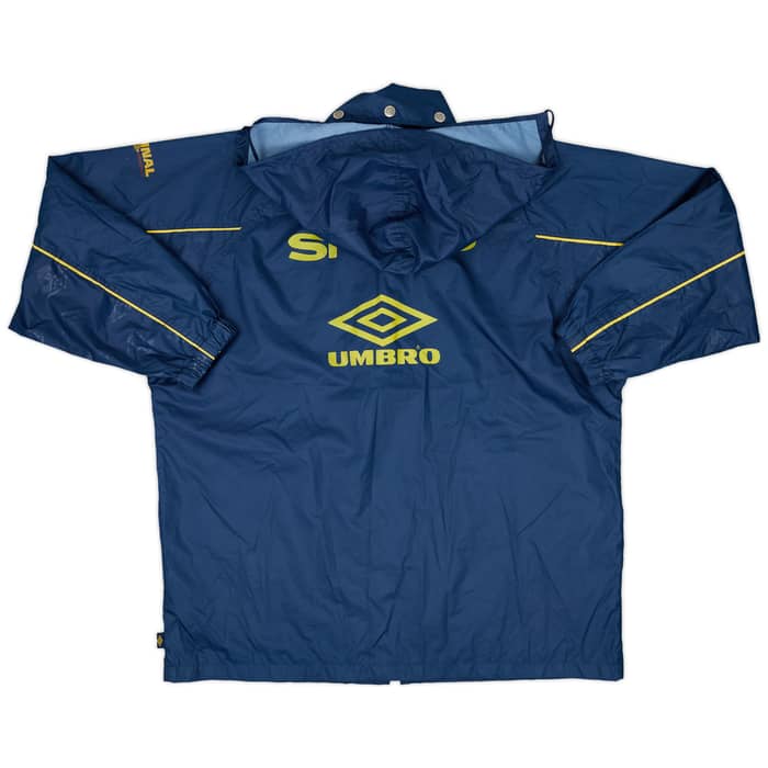 1996-98 Manchester United Umbro Hooded Rain Jacket - 8/10 - (XL)