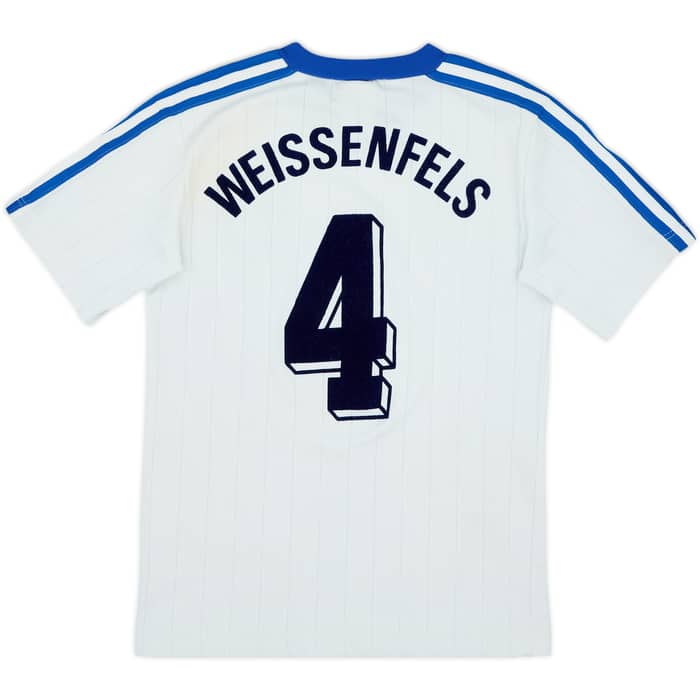 1980s adidas Template Shirt Weissenfels #4 - 6/10 - (XL.Boys)
