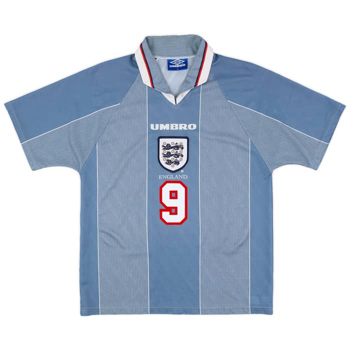 1996-97 England Away Shirt Shearer #9 - 6/10 - (M)