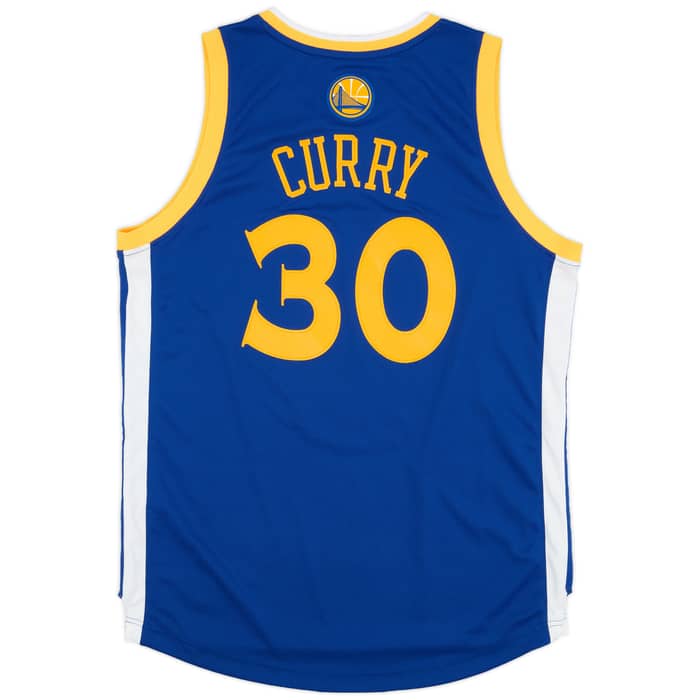 2010-14 Golden State Warriors Curry #30 adidas Swingman Away Jersey - 6/10 - (M)