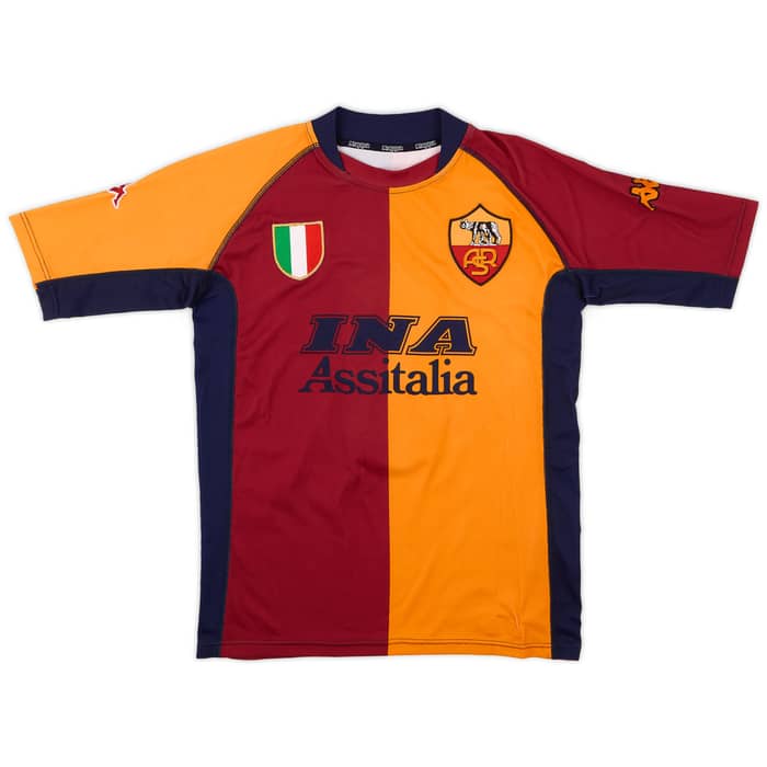 2001-02 Roma European Shirt Assuncao #8 - 8/10 - (S)