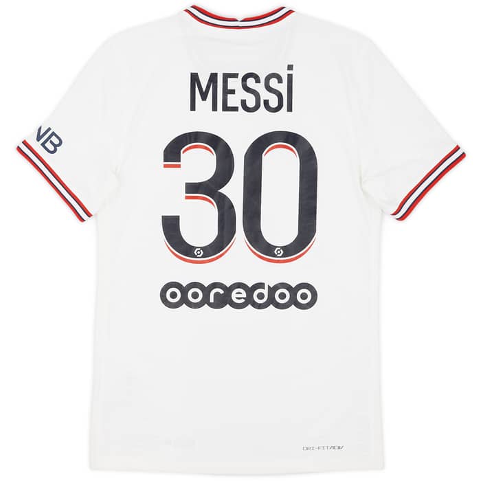 2021-22 Paris Saint-Germain Authentic Fourth Shirt Messi #30 - 9/10 - (S)