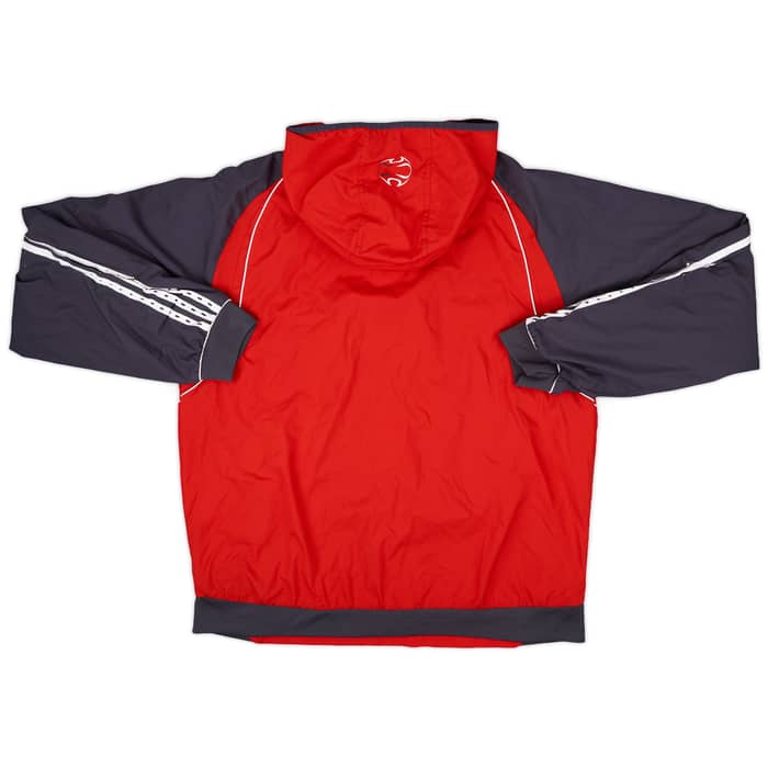 2006-07 Liverpool adidas Hooded 1/4 Zip Rain Jacket - 4/10 - (S)