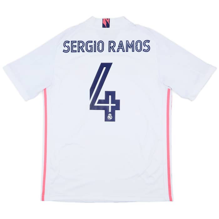2020-21 Real Madrid Home Shirt Sergio Ramos #4 - 9/10 - (L)