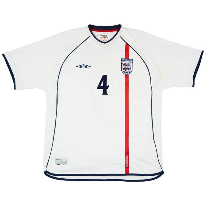 2001-03 England Home Shirt Gerrard #4 - 5/10 - (XL)