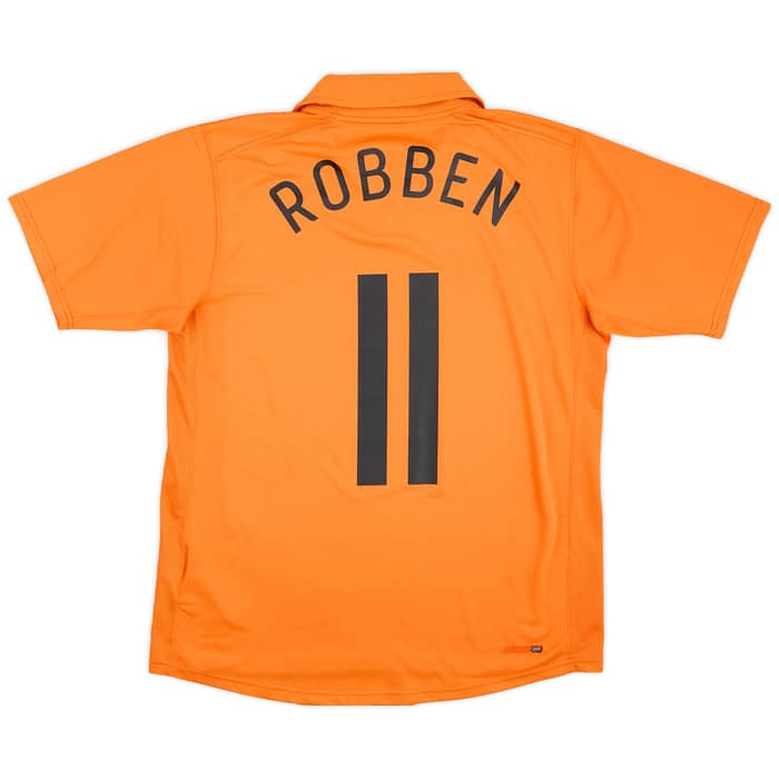 2006-08 Netherlands Home Shirt Robben #11 - 4/10 - (S)