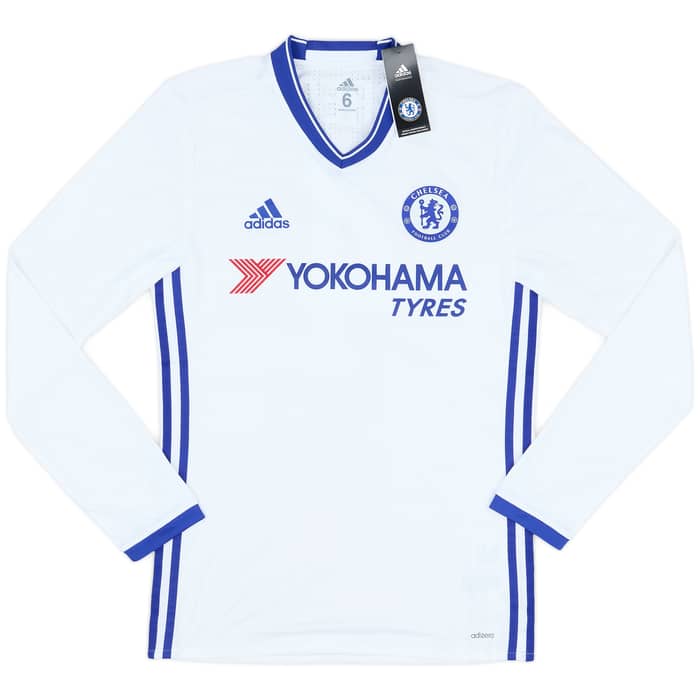 2016-17 Chelsea Player Issue Third L/S Shirt Fabregas #4 (M)