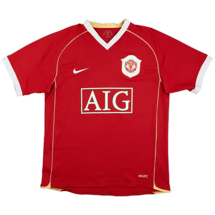 2006-07 Manchester United Home Shirt Solskjaer #20 - 5/10 - (M)