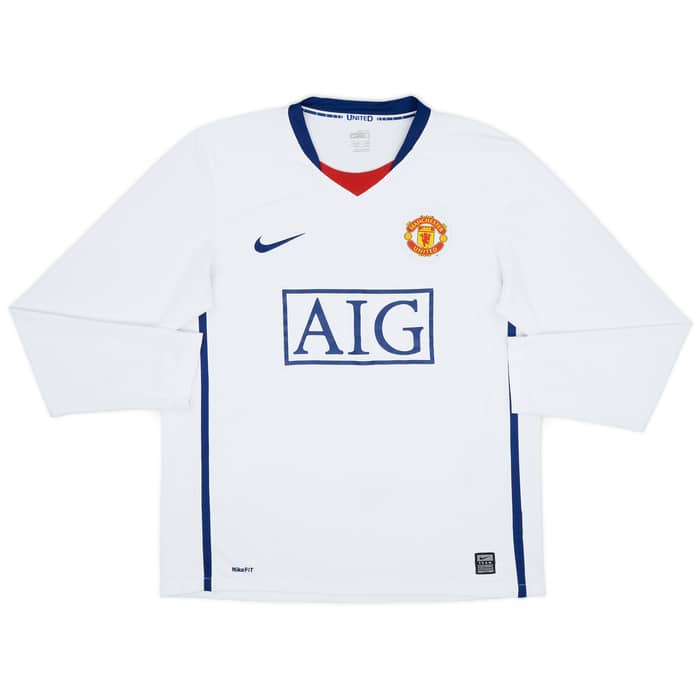 2008-10 Manchester United Away L/S Shirt Berbatov #9 - 9/10 - (M)
