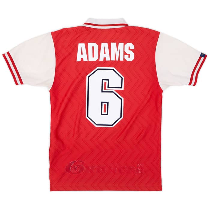 1996-98 Arsenal Home Shirt Adams #6 - 6/10 - (S)