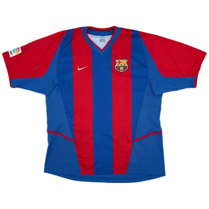 2002-03 Barcelona Home Shirt Riquelme #10