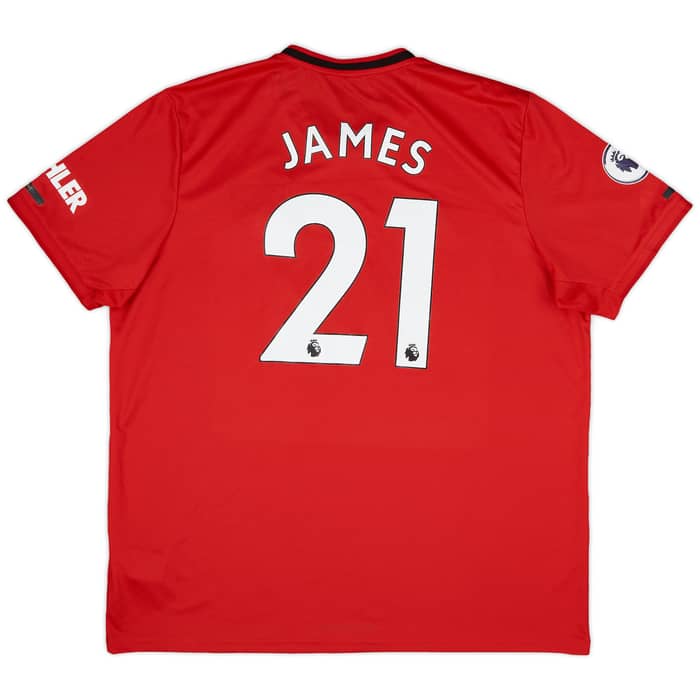 2019-20 Manchester United Home Shirt James #21 - 6/10 - (XXL)
