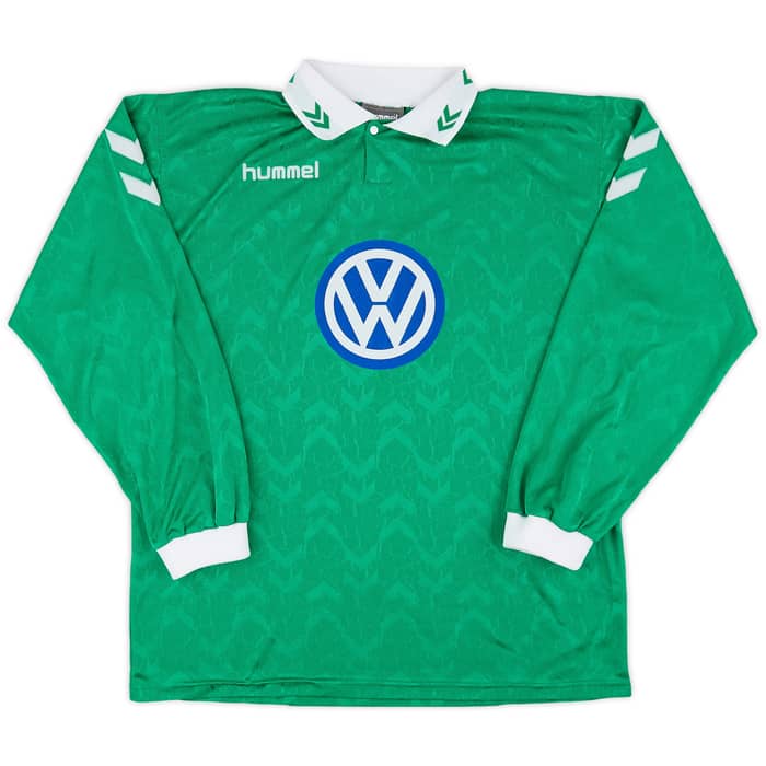 1998-00 Wolfsburg Women Match Issue Home Shirt #19