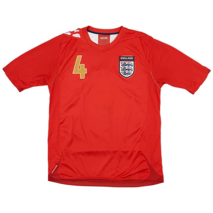 2006-08 England Away Shirt Gerrard #4 - 4/10 - (M)