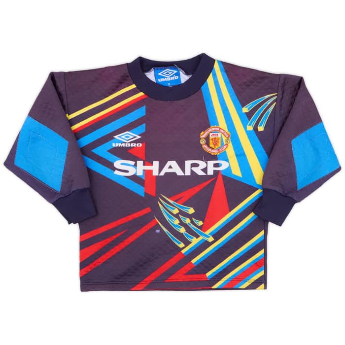 1992-93 Manchester United GK Shirt Schmeichel #1 - 4/10 - (S.Boys)