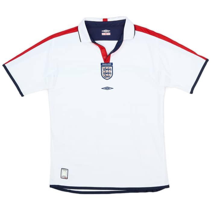 2003-05 England Home Shirt - 8/10 - (XL.Boys)