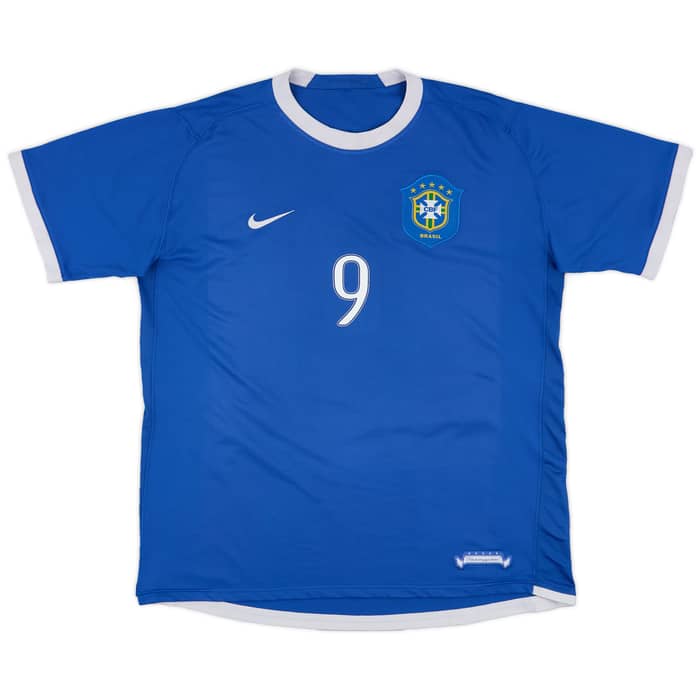 2006-07 Brazil Away Shirt Ronaldo #9 - 8/10 - (XXL)