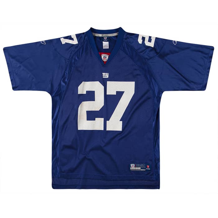 2008 New York Giants Jacobs #27 Reebok On Field Jersey (Home) XXL