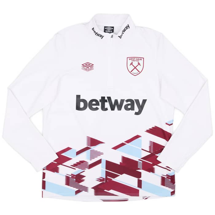 2023-24 West Ham Player Issue 1/4 Zip Training Top - 9/10