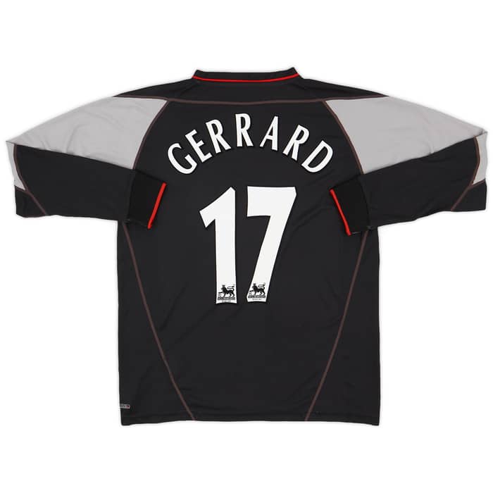 2002-04 Liverpool Away L/S Shirt Gerrard #17 - 7/10 - (M)