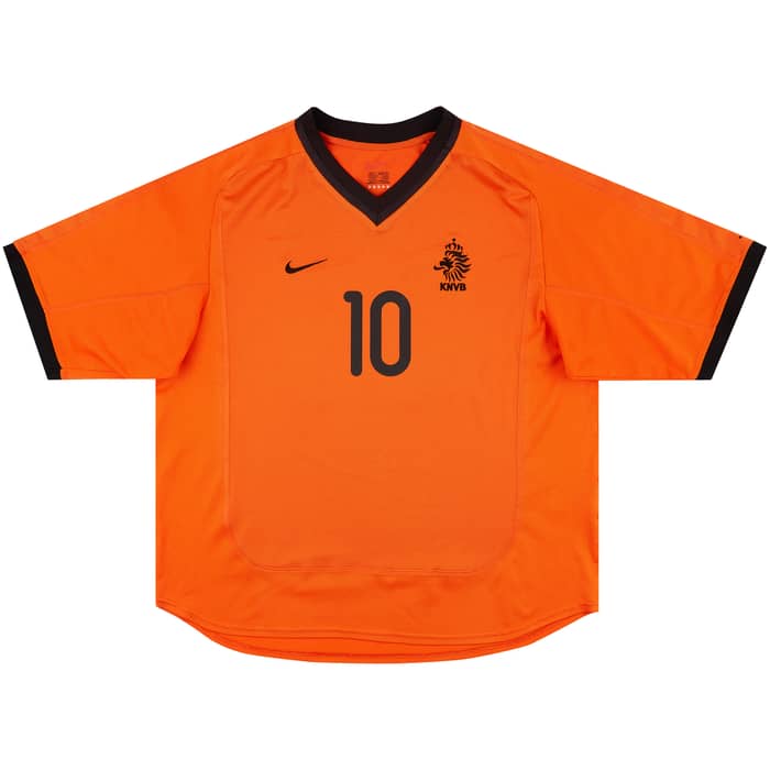 2000-02 Netherlands Home Shirt Bergkamp #10