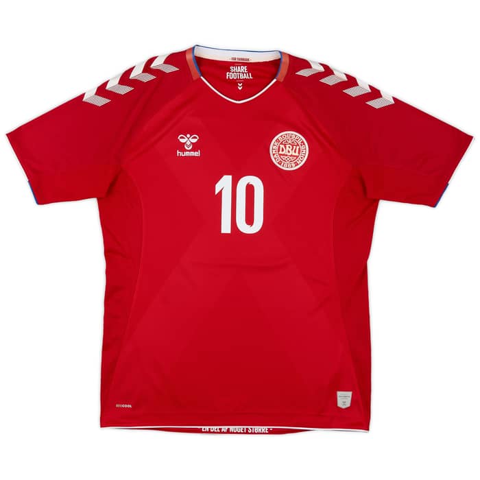 2018-19 Denmark Home Shirt Eriksen #10 - 6/10 - (L)