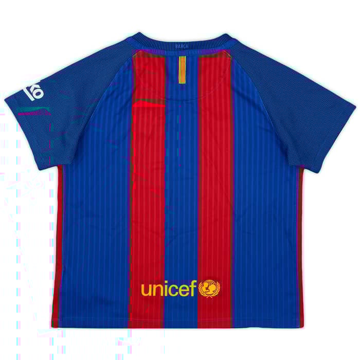2016-17 Barcelona Home Shirt - 9/10 - (6-7 Years)