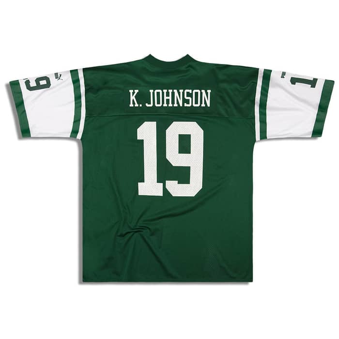 1998-99 New York Jets K. Johnson #19 Puma Jersey (Home) XXL