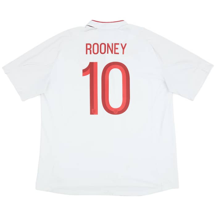 2012-13 England Home Shirt Rooney #10 - 7/10 - (3XL)