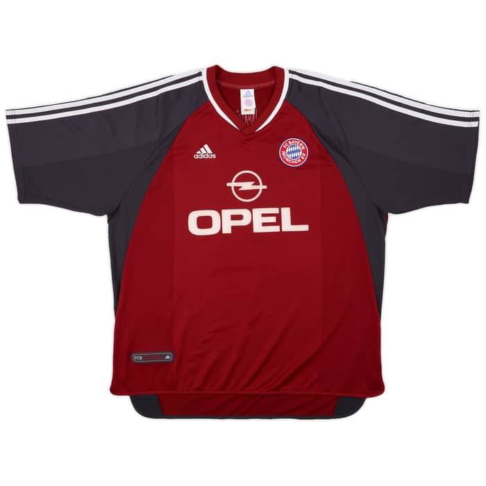2001-02 Bayern Munich Home Shirt Elber #9 - 6/10 - (XXL)