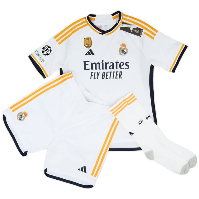 2023-24 Real Madrid Home CL Full Kit (KIDS)