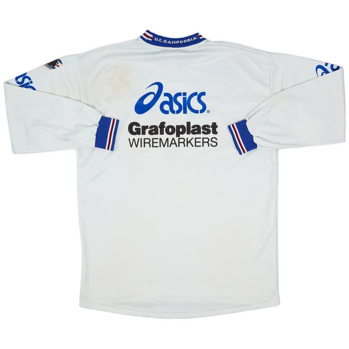 2001-02 Sampdoria Asics Training L/S Shirt - 9/10 - (XL)