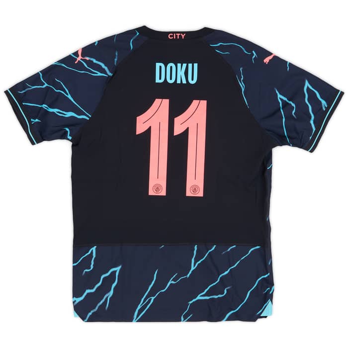 2023-24 Manchester City Player Issue Third Shirt Doku #11