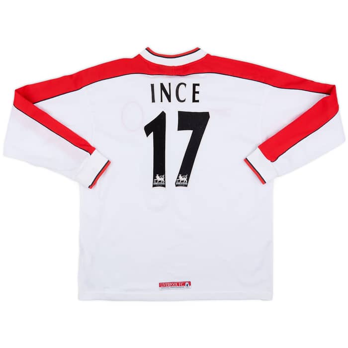 1998-99 Liverpool Away L/S Shirt Ince #17 - 9/10 - (M)