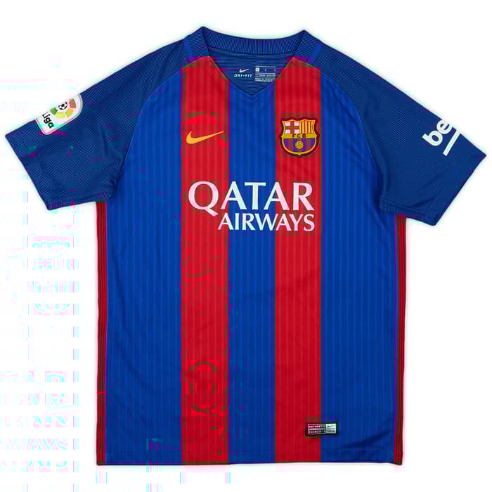 2016-17 Barcelona Home Shirt - 9/10 - (L.Boys)