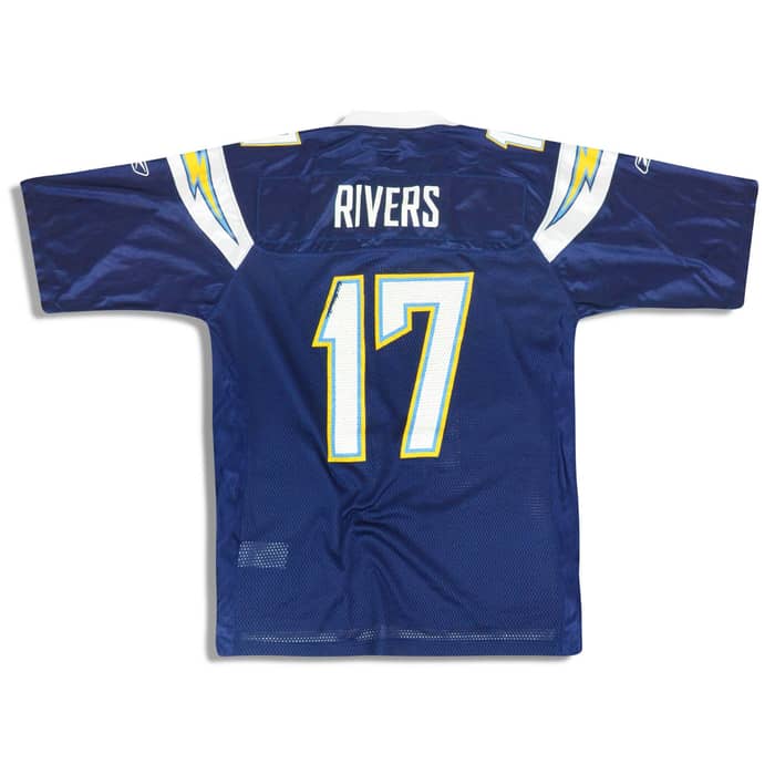2008-11 San Diego Chargers Rivers #17 Reebok On Field Jersey (Home) M