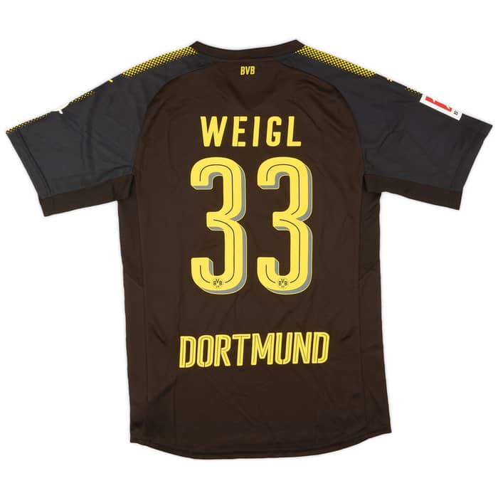 2017-18 Borussia Dortmund Away Authentic Shirt Weigl #33 - 10/10 - (M)