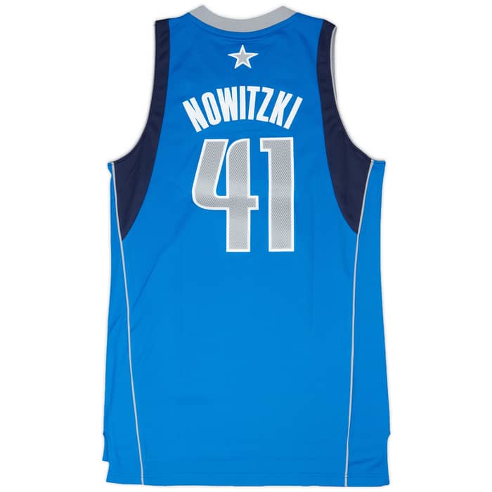 2010-14 Dallas Mavericks Nowitzki #41 adidas Swingman Away Jersey (M)