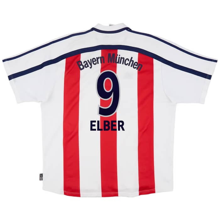 2000-01 Bayern Munich Away Shirt Elber #9 - 8/10 - (XXL)