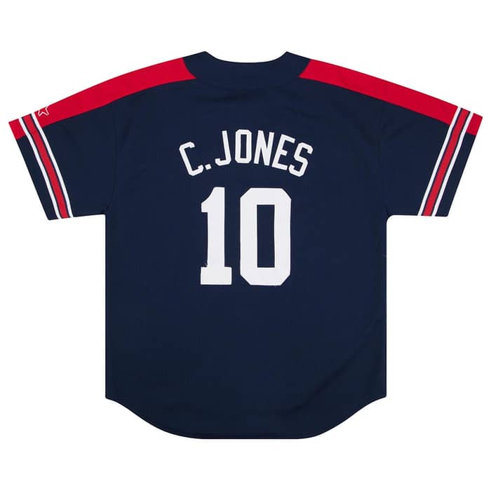 1990s Atlanta Braves Jones #10 Starter Jersey L
