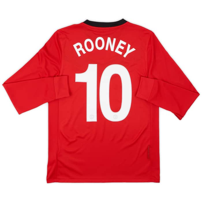 2009-10 Manchester United Home L/S Shirt Rooney #10 - 10/10 - (S)