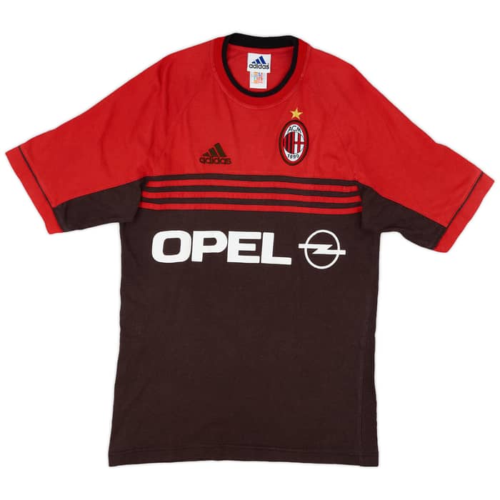 1998-00 AC Milan adidas Cotton Tee - 6/10 - (S)