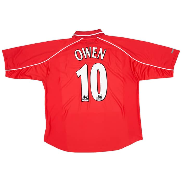 2000-02 Liverpool Home Shirt Owen #10 - 6/10 - (XL)