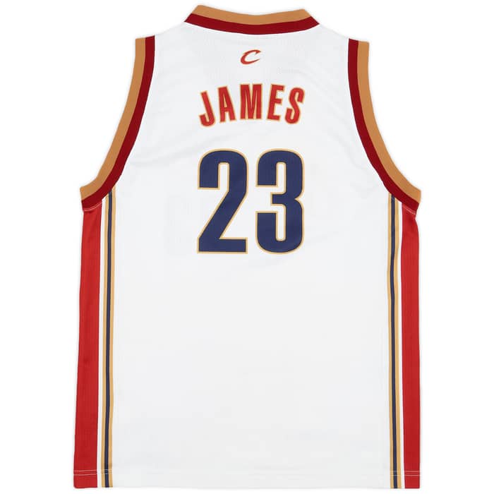 2003-10 Cleveland Cavaliers James #23 Champion Home Jersey - 8/10 - (XL.Boys)