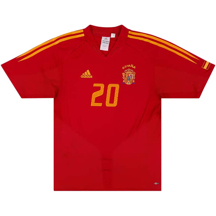 2004-06 Spain Home Shirt Xavi #20