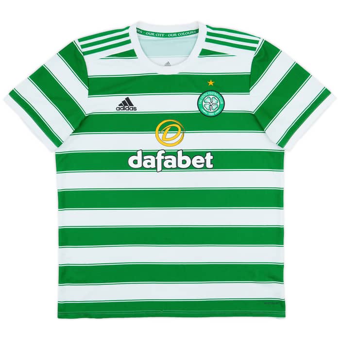 2021-22 Celtic Home Shirt - 8/10 - (XL)