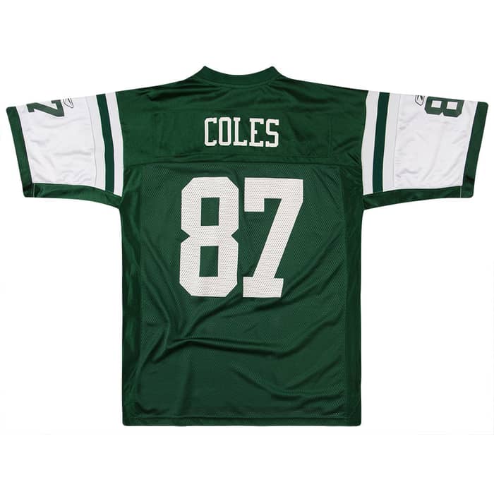 2007 New York Jets Coles #87 Reebok On Field Jersey (Home) L
