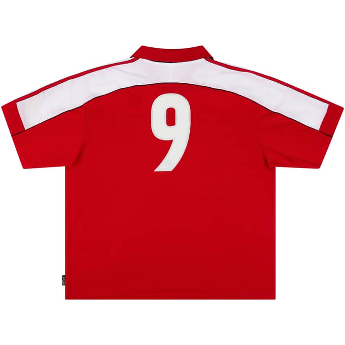 2000-01 Fulham Match Issue Signed Away Shirt #9 (Boa Morte)